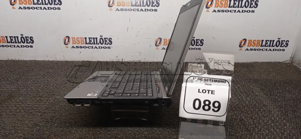 LOTE 089 - 01 NOTEBOOK MARCA HP SEM FONTE. (NO ESTADO) ATENÇÃO! FAZER A VISITAÇÃO ANTES DE ARREMATAR, NÃO SABEMOS SE FUNCIONA, LEILÃO NÃO TEM GARANTIA E NEM DEVOLUÇÃO, SUJEITO A POSSÍVEIS AVARIAS VISÍVEIS/OCULTAS E/OU AUSÊNCIA DE COMPONENTES.