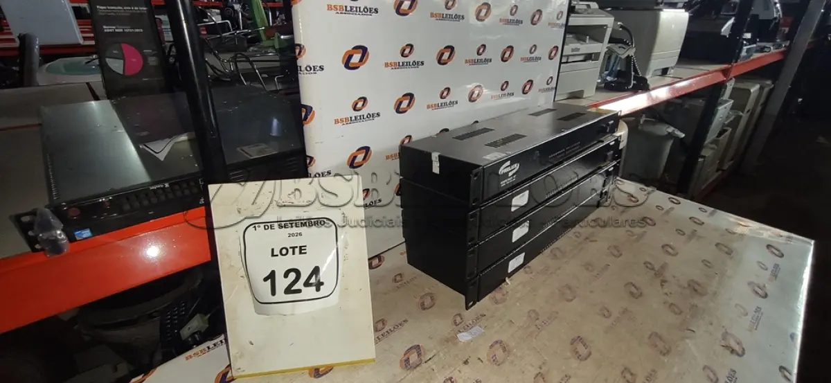 LOTE 124 - 04 FONTES RACK 19’’ MARCA FRELUX. (NO ESTADO) ATENÇÃO! FAZER A VISITAÇÃO ANTES DE ARREMATAR, NÃO SABEMOS SE FUNCIONA, LEILÃO NÃO TEM GARANTIA E NEM DEVOLUÇÃO, SUJEITO A POSSÍVEIS AVARIAS VISÍVEIS/OCULTAS E/OU AUSÊNCIA DE COMPONENTES.