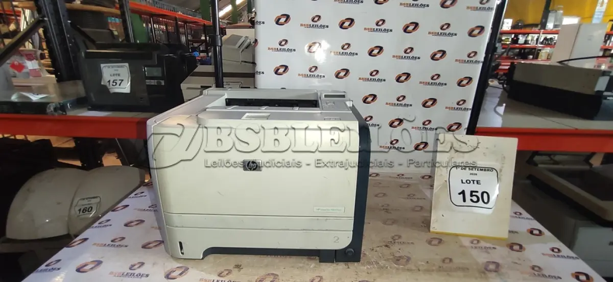 LOTE 150 - 01 IMPRESSORA MODELO LASERJET P2055DN MARCA HP. (NO ESTADO) ATENÇÃO! FAZER A VISITAÇÃO ANTES DE ARREMATAR, NÃO SABEMOS SE FUNCIONA, LEILÃO NÃO TEM GARANTIA E NEM DEVOLUÇÃO, SUJEITO A POSSÍVEIS AVARIAS VISÍVEIS/OCULTAS E/OU AUSÊNCIA DE COMPONENTES.