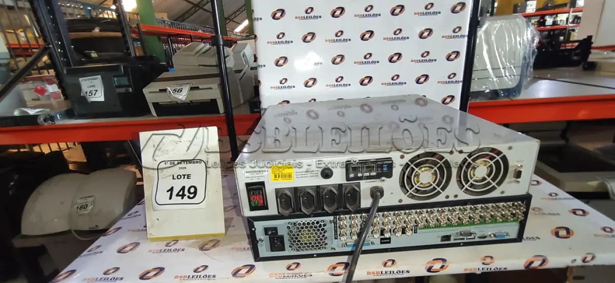LOTE 149 - 01 DVR MODELO VD 16M 480 MARCA INTELBRAS E 01NOBREAK MARCA MICROSOL. (NO ESTADO) ATENÇÃO! FAZER A VISITAÇÃO ANTES DE ARREMATAR, NÃO SABEMOS SE FUNCIONA, LEILÃO NÃO TEM GARANTIA E NEM DEVOLUÇÃO, SUJEITO A POSSÍVEIS AVARIAS VISÍVEIS/OCULTAS E/OU AUSÊNCIA DE COMPONENTES.