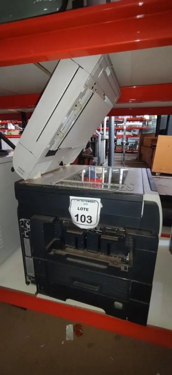 LOTE 103 - 01 IMPRESSORA MULTIFUNCIONAL MODELO M4555MFP MARCA HP. (NO ESTADO) ATENÇÃO! FAZER A VISITAÇÃO ANTES DE ARREMATAR, NÃO SABEMOS SE FUNCIONA, LEILÃO NÃO TEM GARANTIA E NEM DEVOLUÇÃO, SUJEITO A POSSÍVEIS AVARIAS VISÍVEIS/OCULTAS E/OU AUSÊNCIA DE COMPONENTES.