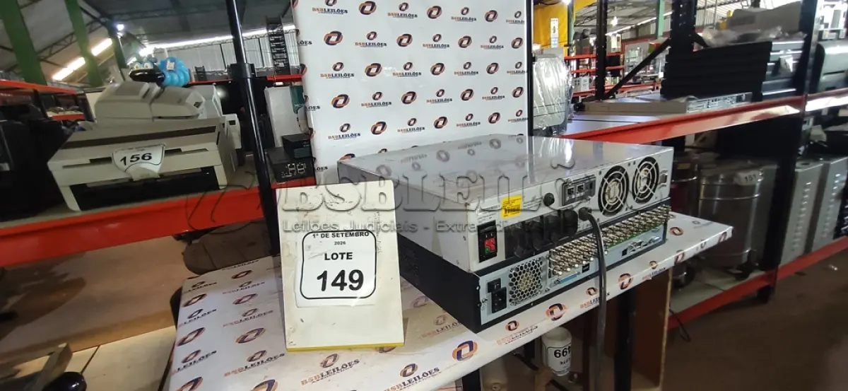 LOTE 149 - 01 DVR MODELO VD 16M 480 MARCA INTELBRAS E 01NOBREAK MARCA MICROSOL. (NO ESTADO) ATENÇÃO! FAZER A VISITAÇÃO ANTES DE ARREMATAR, NÃO SABEMOS SE FUNCIONA, LEILÃO NÃO TEM GARANTIA E NEM DEVOLUÇÃO, SUJEITO A POSSÍVEIS AVARIAS VISÍVEIS/OCULTAS E/OU AUSÊNCIA DE COMPONENTES.