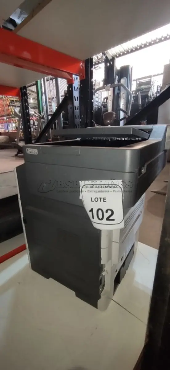 LOTE 102 - 01 IMPRESSORA MULTIFUNCIONAL MODELO MX611DEMARCA LEXMARK. (NO ESTADO) ATENÇÃO! FAZER A VISITAÇÃO ANTES DE ARREMATAR, NÃO SABEMOS SE FUNCIONA, LEILÃO NÃO TEM GARANTIA E NEM DEVOLUÇÃO, SUJEITO A POSSÍVEIS AVARIAS VISÍVEIS/OCULTAS E/OU AUSÊNCIA DE COMPONENTES.