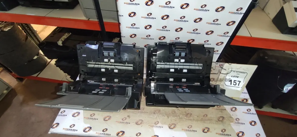 LOTE 157 - 02 SCANNERS MODELO I2400 MARCA KODAK. (NO ESTADO) ATENÇÃO! FAZER A VISITAÇÃO ANTES DE ARREMATAR, NÃO SABEMOS SE FUNCIONA, LEILÃO NÃO TEM GARANTIA E NEM DEVOLUÇÃO, SUJEITO A POSSÍVEIS AVARIAS VISÍVEIS/OCULTAS E/OU AUSÊNCIA DE COMPONENTES.