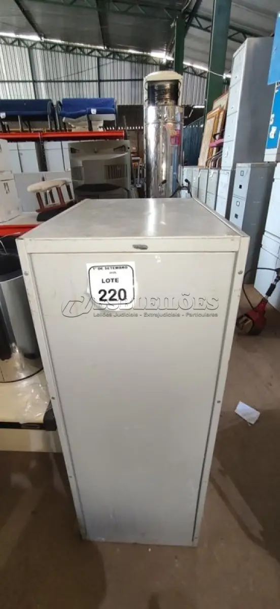 LOTE 220 - 01 ARQUIVO COM 04 GAVETAS EM AÇO. (NO ESTADO) ATENÇÃO! FAZER A VISITAÇÃO ANTES DE ARREMATAR, NÃO SABEMOS SE FUNCIONA, LEILÃO NÃO TEM GARANTIA E NEM DEVOLUÇÃO, SUJEITO A POSSÍVEIS AVARIAS VISÍVEIS/OCULTAS E/OU AUSÊNCIA DE COMPONENTES.