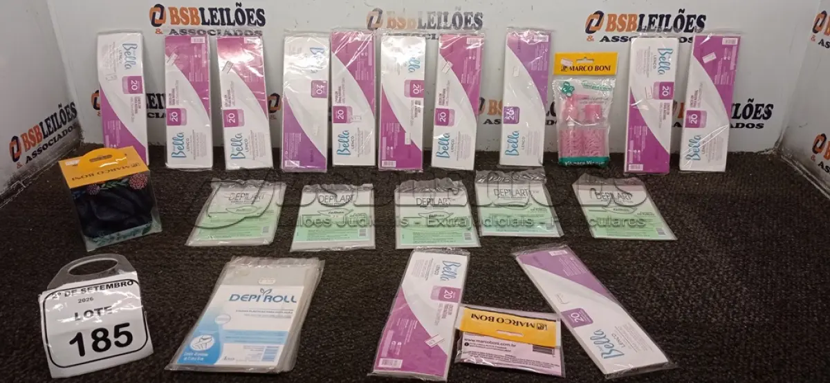 LOTE 185 - 01 LOTE COM UTENSÍLIOS DE HIGIENE E CUIDADOS PESSOAIS DIVERSOS. (NO ESTADO) ATENÇÃO! FAZER A VISITAÇÃO ANTES DE ARREMATAR, NÃO SABEMOS SE FUNCIONA, LEILÃO NÃO TEM GARANTIA E NEM DEVOLUÇÃO, SUJEITO A POSSÍVEIS AVARIAS VISÍVEIS/OCULTAS E/OU AUSÊNCIA DE COMPONENTES.