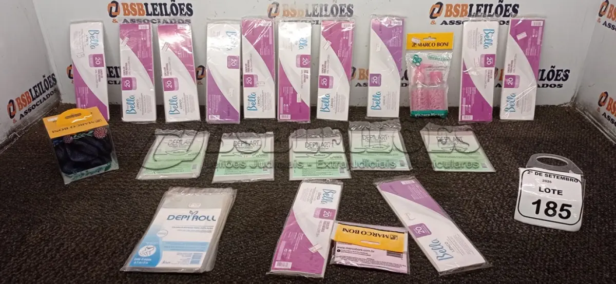 LOTE 185 - 01 LOTE COM UTENSÍLIOS DE HIGIENE E CUIDADOS PESSOAIS DIVERSOS. (NO ESTADO) ATENÇÃO! FAZER A VISITAÇÃO ANTES DE ARREMATAR, NÃO SABEMOS SE FUNCIONA, LEILÃO NÃO TEM GARANTIA E NEM DEVOLUÇÃO, SUJEITO A POSSÍVEIS AVARIAS VISÍVEIS/OCULTAS E/OU AUSÊNCIA DE COMPONENTES.