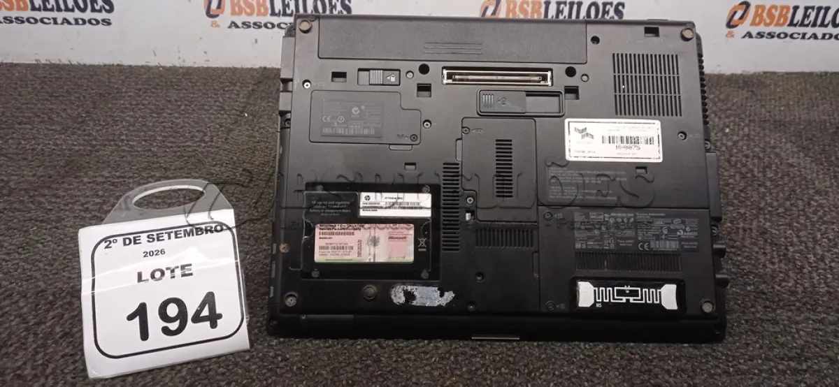 LOTE 194 - 01 NOTEBOOK MODELO ELITEBOOK 6930P MARCA HP SEM FONTE. (NO ESTADO) ATENÇÃO! FAZER A VISITAÇÃO ANTES DE ARREMATAR, NÃO SABEMOS SE FUNCIONA, LEILÃO NÃO TEM GARANTIA E NEM DEVOLUÇÃO, SUJEITO A POSSÍVEIS AVARIAS VISÍVEIS/OCULTAS E/OU AUSÊNCIA DE COMPONENTES.