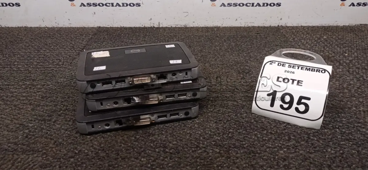 LOTE 195 - 03 MINIS COMPUTADORES TERMINAIS WYSE SEM FONTE. (NO ESTADO) ATENÇÃO! FAZER A VISITAÇÃO ANTES DE ARREMATAR, NÃO SABEMOS SE FUNCIONA, LEILÃO NÃO TEM GARANTIA E NEM DEVOLUÇÃO, SUJEITO A POSSÍVEIS AVARIAS VISÍVEIS/OCULTAS E/OU AUSÊNCIA DE COMPONENTES.