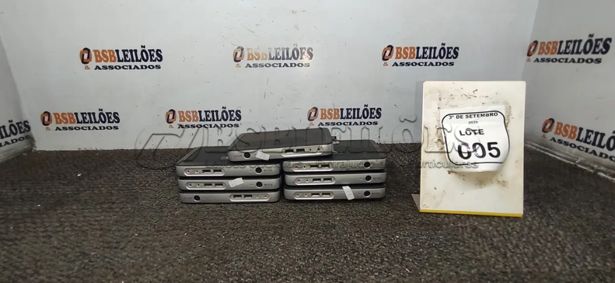 LOTE 005 - 07 MINI COMPUTADORES TERMINAIS MARCA WYSE SEM CABOS. (NO ESTADO) ATENÇÃO! FAZER A VISITAÇÃO ANTES DE ARREMATAR, NÃO SABEMOS SE FUNCIONA, LEILÃO NÃO TEM GARANTIA E NEM DEVOLUÇÃO, SUJEITO A POSSÍVEIS AVARIAS VISÍVEIS/OCULTAS E/OU AUSÊNCIA DE COMPONENTES.