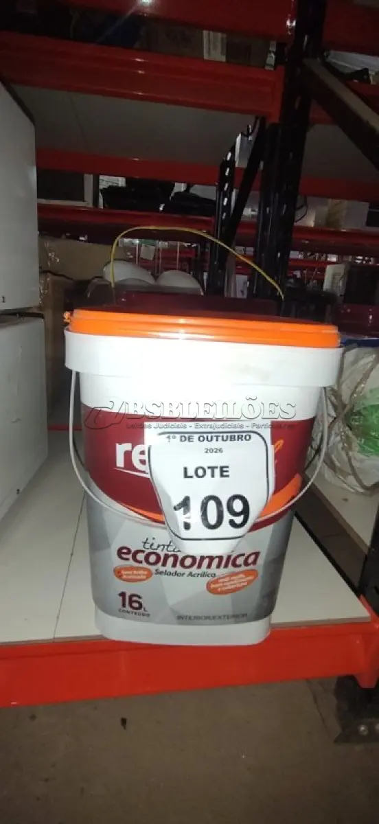 LOTE 109 - 01 BALDE DE SELADOR ACRÍLICO DE 16L MARCA RENOCRIL. (NO ESTADO) ATENÇÃO! FAZER A VISITAÇÃO ANTES DE ARREMATAR, NÃO SABEMOS SE FUNCIONA, LEILÃO NÃO TEM GARANTIA E NEM DEVOLUÇÃO, SUJEITO A POSSÍVEIS AVARIAS VISÍVEIS/OCULTAS E/OU AUSÊNCIA DE COMPONENTES.