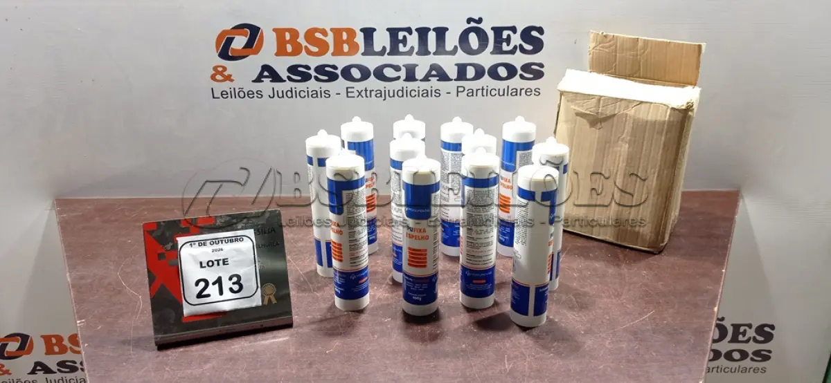 LOTE 213 - 12 UNIDADES DE PU FIXA ESPELHO NA COR BRANCO DE 400G CADA. (NO ESTADO) ATENÇÃO! FAZER A VISITAÇÃO ANTES DE ARREMATAR, NÃO SABEMOS SE FUNCIONA, LEILÃO NÃO TEM GARANTIA E NEM DEVOLUÇÃO, SUJEITO A POSSÍVEIS AVARIAS VISÍVEIS/OCULTAS E/OU AUSÊNCIA DE COMPONENTES.
