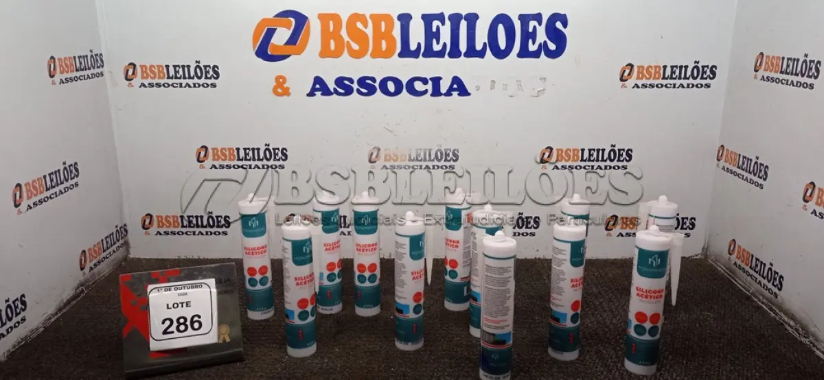LOTE 286 - 12 SILICONES ACÉTICO INCOLOR DE 240G CADA MARCA MONUMENTAL. (NO ESTADO) ATENÇÃO! FAZER A VISITAÇÃO ANTES DE ARREMATAR, NÃO SABEMOS SE FUNCIONA, LEILÃO NÃO TEM GARANTIA E NEM DEVOLUÇÃO, SUJEITO A POSSÍVEIS AVARIAS VISÍVEIS/OCULTAS E/OU AUSÊNCIA DE COMPONENTES.