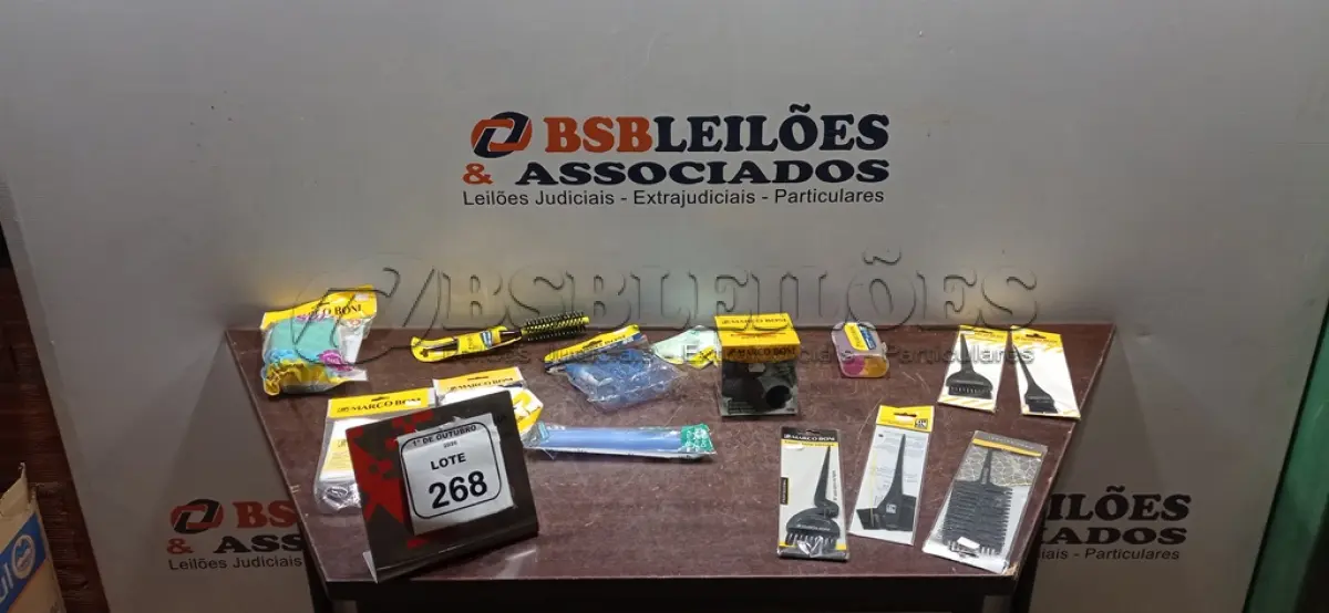 LOTE 268 - 01 LOTE COM UTENSÍLIOS DE HIGIENE E CUIDADOS PESSOAIS DIVERSOS. (NO ESTADO) ATENÇÃO! FAZER A VISITAÇÃO ANTES DE ARREMATAR, NÃO SABEMOS SE FUNCIONA, LEILÃO NÃO TEM GARANTIA E NEM DEVOLUÇÃO, SUJEITO A POSSÍVEIS AVARIAS VISÍVEIS/OCULTAS E/OU AUSÊNCIA DE COMPONENTES.