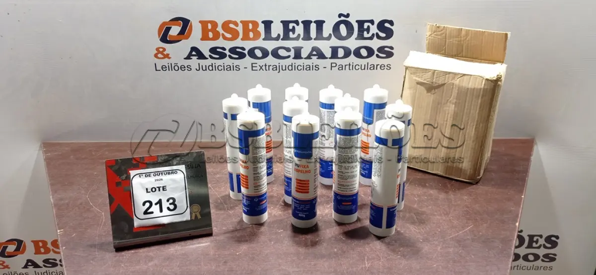 LOTE 213 - 12 UNIDADES DE PU FIXA ESPELHO NA COR BRANCO DE 400G CADA. (NO ESTADO) ATENÇÃO! FAZER A VISITAÇÃO ANTES DE ARREMATAR, NÃO SABEMOS SE FUNCIONA, LEILÃO NÃO TEM GARANTIA E NEM DEVOLUÇÃO, SUJEITO A POSSÍVEIS AVARIAS VISÍVEIS/OCULTAS E/OU AUSÊNCIA DE COMPONENTES.