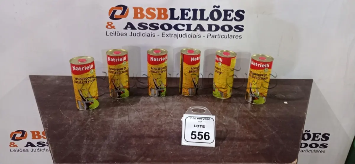 LOTE 556 - 06 REMOVEDORES DE TINTAS E TEXTURAS DE 900ML CADA. (NO ESTADO) ATENÇÃO! FAZER A VISITAÇÃO ANTES DE ARREMATAR, NÃO SABEMOS SE FUNCIONA, LEILÃO NÃO TEM GARANTIA E NEM DEVOLUÇÃO, SUJEITO A POSSÍVEIS AVARIAS VISÍVEIS/OCULTAS E/OU AUSÊNCIA DE COMPONENTES.