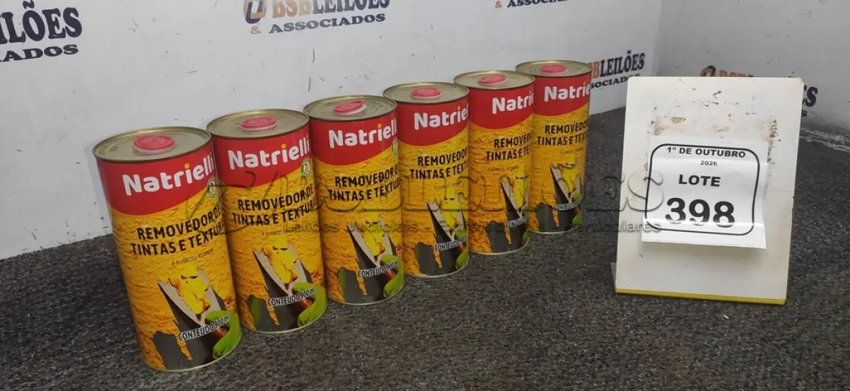 LOTE 398 - 06 REMOVEDORES DE TINTAS E TEXTURAS DE 900ML CADA. (NO ESTADO) ATENÇÃO! FAZER A VISITAÇÃO ANTES DE ARREMATAR, NÃO SABEMOS SE FUNCIONA, LEILÃO NÃO TEM GARANTIA E NEM DEVOLUÇÃO, SUJEITO A POSSÍVEIS AVARIAS VISÍVEIS/OCULTAS E/OU AUSÊNCIA DE COMPONENTES.
