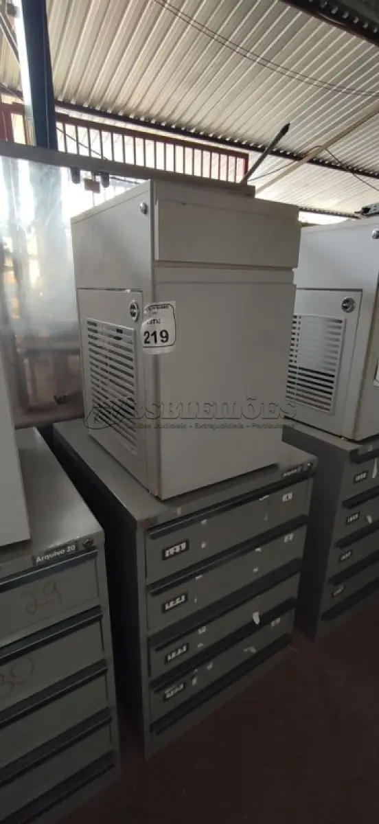 LOTE 219 - 01 ARQUIVO BAIXO DE AÇO COM 05 GAVETAS E 01 ARMÁRIO BAIXO COM 01 GAVETA E SUPORTE PARA CPU. (NO ESTADO) ATENÇÃO! FAZER A VISITAÇÃO ANTES DE ARREMATAR, NÃO SABEMOS SE FUNCIONA, LEILÃO NÃO TEM GARANTIA E NEM DEVOLUÇÃO, SUJEITO A POSSÍVEIS AVARIAS VISÍVEIS/OCULTAS E/OU AUSÊNCIA DE COMPONENTES.
