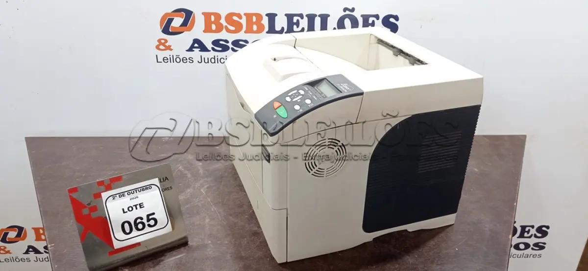 LOTE 065 - 01 IMPRESSORA MODELO FS-3900DN MARCA KYOCERA. (NO ESTADO) ATENÇÃO! FAZER A VISITAÇÃO ANTES DE ARREMATAR, NÃO SABEMOS SE FUNCIONA, LEILÃO NÃO TEM GARANTIA E NEM DEVOLUÇÃO, SUJEITO A POSSÍVEIS AVARIAS VISÍVEIS/OCULTAS E/OU AUSÊNCIA DE COMPONENTES.