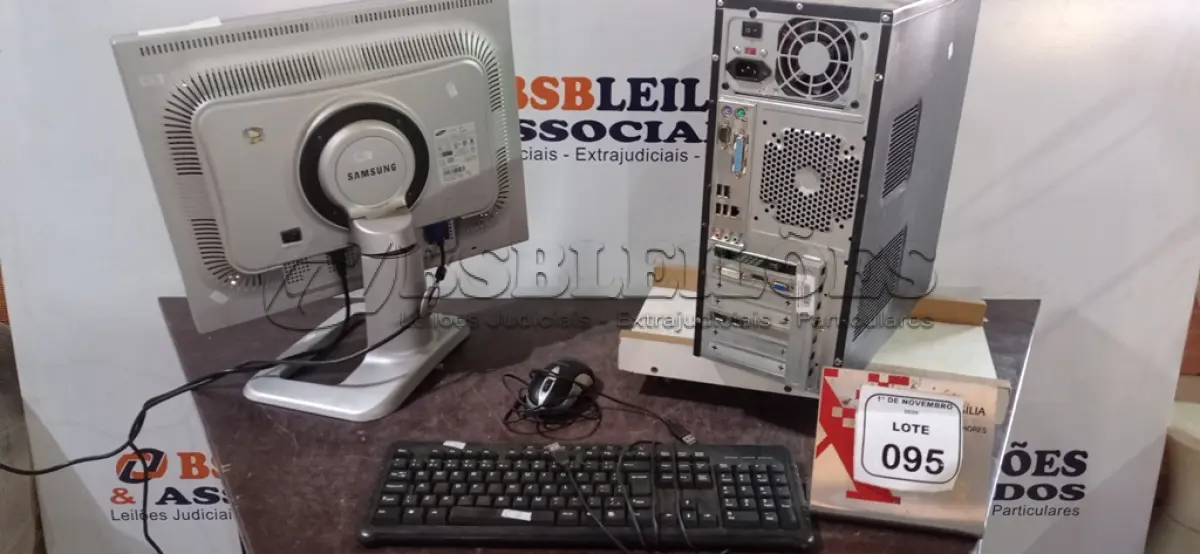 LOTE 095 - 01 CPU DDR3 I3 4° GERAÇÃO 500GD MARCA ASUS, 01 MONITOR MODELO 213T S MARCA SAMSUNG, 01 MOUSE E 01 TECLADO. (NO ESTADO) ATENÇÃO! FAZER A VISITAÇÃO ANTES DE ARREMATAR, NÃO SABEMOS SE FUNCIONA, LEILÃO NÃO TEM GARANTIA E NEM DEVOLUÇÃO, SUJEITO A POSSÍVEIS AVARIAS VISÍVEIS/OCULTAS E/OU AUSÊNCIA DE COMPONENTES.