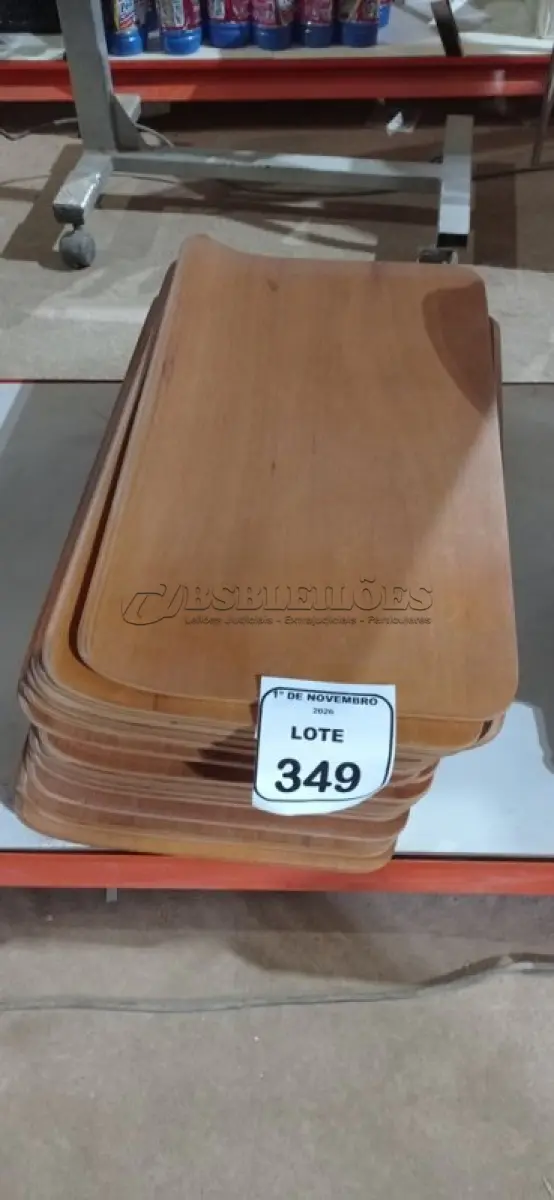 LOTE 349 - 20 PLACAS DE MADEIRA DE 55X32CM. (NO ESTADO) ATENÇÃO! FAZER A VISITAÇÃO ANTES DE ARREMATAR, NÃO SABEMOS SE FUNCIONA, LEILÃO NÃO TEM GARANTIA E NEM DEVOLUÇÃO, SUJEITO A POSSÍVEIS AVARIAS VISÍVEIS/OCULTAS E/OU AUSÊNCIA DE COMPONENTES.