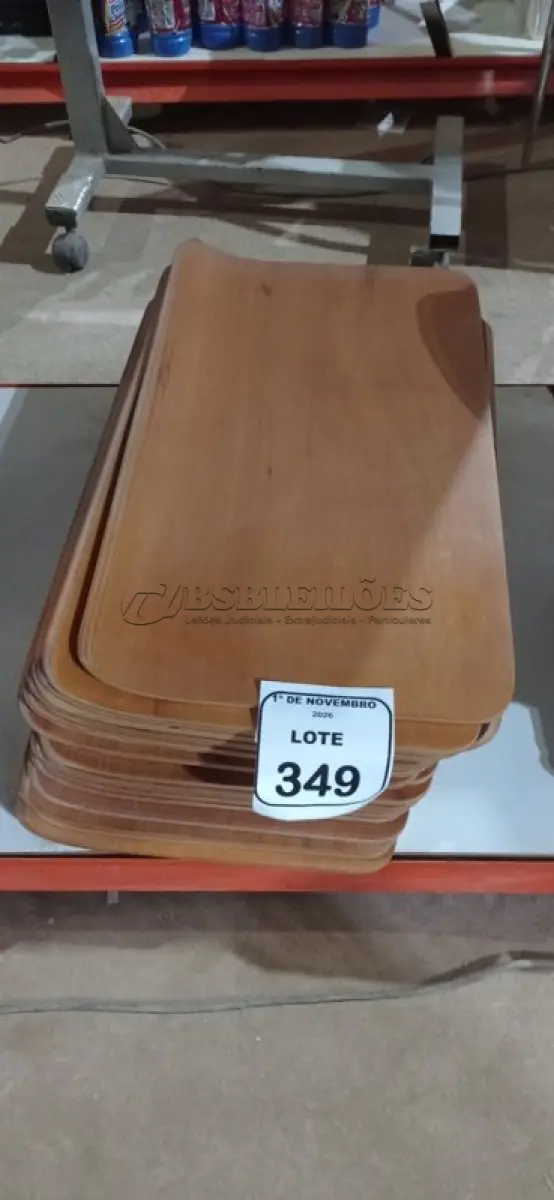 LOTE 349 - 20 PLACAS DE MADEIRA DE 55X32CM. (NO ESTADO) ATENÇÃO! FAZER A VISITAÇÃO ANTES DE ARREMATAR, NÃO SABEMOS SE FUNCIONA, LEILÃO NÃO TEM GARANTIA E NEM DEVOLUÇÃO, SUJEITO A POSSÍVEIS AVARIAS VISÍVEIS/OCULTAS E/OU AUSÊNCIA DE COMPONENTES.