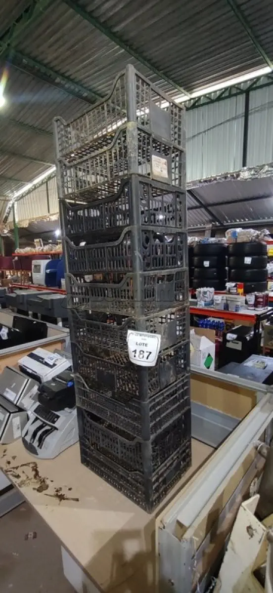 LOTE 187 - 10 CESTAS ORGANIZADORAS. (NO ESTADO) ATENÇÃO! FAZER A VISITAÇÃO ANTES DE ARREMATAR, NÃO SABEMOS SE FUNCIONA, LEILÃO NÃO TEM GARANTIA E NEM DEVOLUÇÃO, SUJEITO A POSSÍVEIS AVARIAS VISÍVEIS/OCULTAS E/OU AUSÊNCIA DE COMPONENTES.