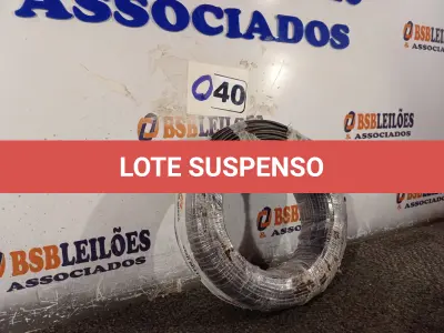 LOTE 040 - 01 ROLO DE CABO FLEXÍVEL 100M 1X4MM COR PRETA STAR BRAZIL COM SELO INMETRO. (NOVO). (NO ESTADO, NÃO SABEMOS SE FUNCIONA. LEILÃO NÃO TEM GARANTIA E NEM DEVOLUÇÃO).