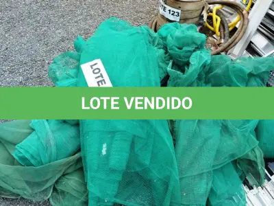 LOTE 025 - 01 LOTE CONTENDO TELAS DE PROTEÇÃO NA COR VERDE. (NO ESTADO)