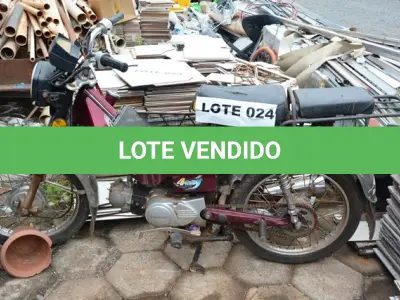 LOTE 024 - 01 MOTO SHYNERAI MODELO XY50G (SUCATA).(NO ESTADO)