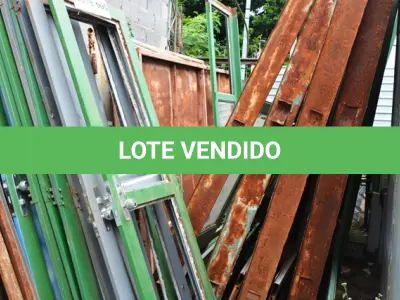 LOTE 005 - 01 LOTE CONTENDO JANELAS, CHAPAS DE AÇO E PORTAS EM FERRO. (NO ESTADO)