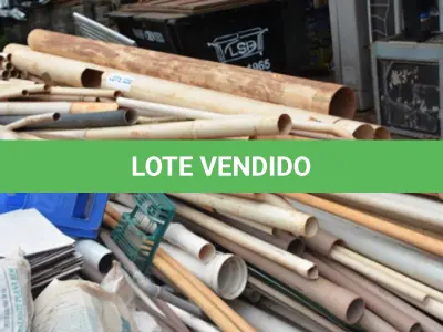 LOTE 020 - 01 LOTE CONTENDO CANOS EM PVC TAMANHOS DIVERSOS. (NO ESTADO)