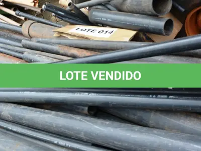 LOTE 014 - 01 LOTE CONTENDO CANOS PRETOS P/ ELÉTRICA. (NO ESTADO) 