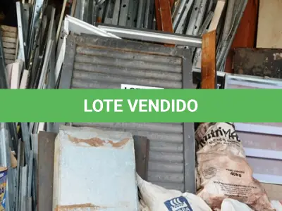 LOTE 017 - 01 LOTE CONTENDO PORTAS EM FERRO, SACOS COM CAIXAS DE PASSAGENS E PERFIS P/ DRYWALL (NO ESTADO)