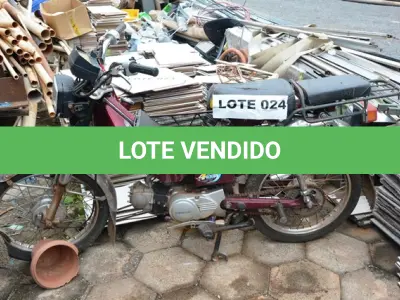 LOTE 024 - 01 MOTO SHYNERAI MODELO XY50G (SUCATA).(NO ESTADO)