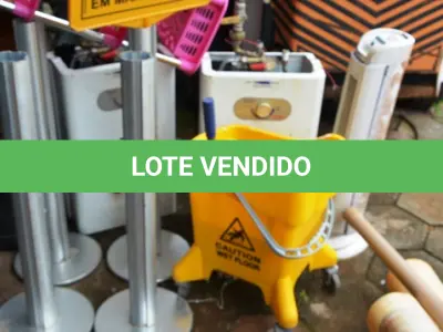 LOTE 019 - 02 AQUECEDORES A GÁS,04 SEPARADORES DE FILA,01 CARRINHO P/LIMPEZA. (NO ESTADO)