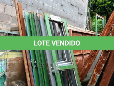 LOTE 005 - 01 LOTE CONTENDO JANELAS, CHAPAS DE AÇO E PORTAS EM FERRO. (NO ESTADO)