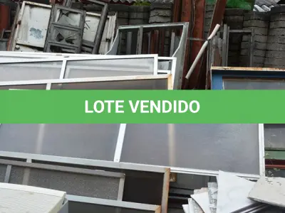 LOTE 030 - 01 LOTE CONTENDO JANELAS EM FERRO C/VIDROS. (NO ESTADO)