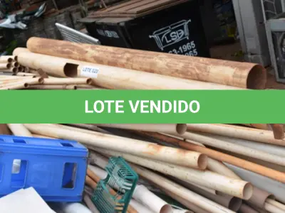 LOTE 020 - 01 LOTE CONTENDO CANOS EM PVC TAMANHOS DIVERSOS. (NO ESTADO)