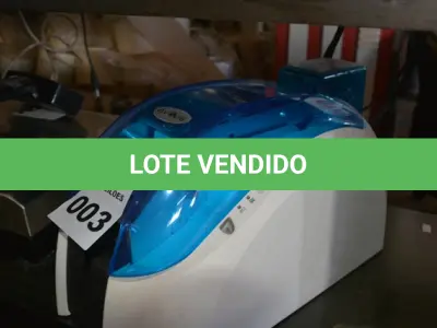 LOTE 003 - 01 IMPRESSORA DE CARTÃO MODELO: DUALYS 3 MARCA EVOLIS. (NO ESTADO)