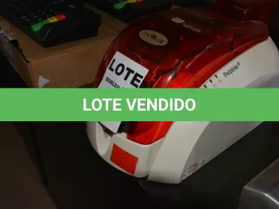LOTE 005 - 01 IMPRESSORA DE CARTÃO MODELO: PEBLE 4 MARCA EVOLIS.(NO ESTADO)