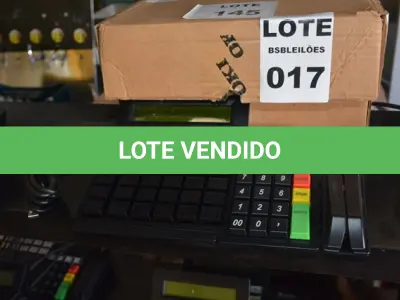 LOTE 017 - 02 TECLADOS DE CAIXA, MODELO: TEC55 USB DIS LCM23 MARCA OKI.(NO ESTADO)