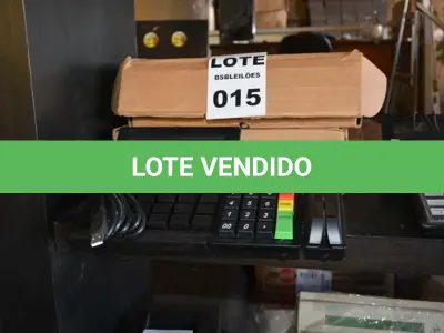 LOTE 015 - 02 TECLADOS DE CAIXA, MODELO: TEC55 USB DIS LCM23 MARCA OKI.(NO ESTADO)