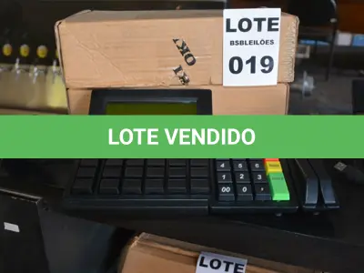 LOTE 019 - 02 TECLADOS DE CAIXA, MODELO: TEC55 USB DIS LCM23 MARCA OKI. (NO ESTADO)