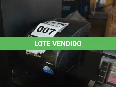 LOTE 007 - 01 IMPRESSORA DE CUPOM MODELO: MP-400 TH MARCA BEMATECH. (NO ESTADO) 