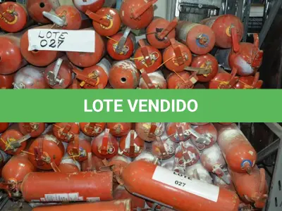 LOTE 027 - 01-LOTE CONTENDO APX 35 EXTINTORES P/INCENDIO B.C (NO ESTADO)