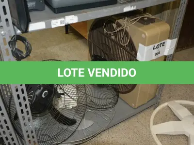 LOTE 004 - 01-CIRCULADOR DE AR,03- VENTILADORES SENDO 01 VENTILADOR S/PÉ (NO ESTADO)