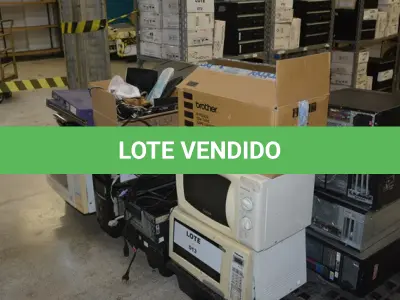LOTE 013 - 01 TELEVISÃO SONY 29” 04-MICROONDAS, 03- MONITORES, 07- CPU (NO ESTADO)