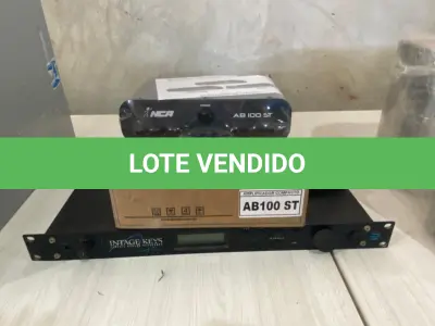 LOTE 022 - 02 AMPLIFICADORES, MODELO 90-56, MARCA “INTAGE-KEY’S” E MODELO AB-100 ST, MARCA “INCA”. (NO ESTADO)