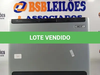 LOTE 003 - 01 NOTEBOOK MARCA ACER SEM FONTE PARA RETIRADA DE PEÇAS. (NO ESTADO, LEILÃO NÃO TEM GARANTIA E NEM DEVOLUÇÃO, SUJEITO A POSSÍVEIS AVARIAS VISÍVEIS/OCULTAS E/OU AUSÊNCIA DE COMPONENTES).